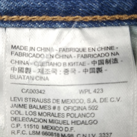 Levi's 501 Button Fly Short Size 25 100% Cotton - Picture 6 of 10